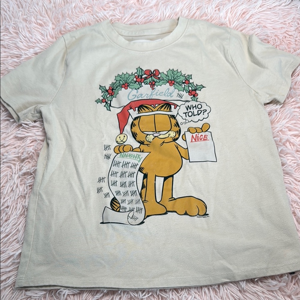 Abercrombie Kids Cream Garfield Tee